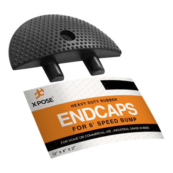 Xpose Safety ENDCAP-X 8" x 12" x 2" Speed Bump End Cap for RSH-6-X - 2/Pack