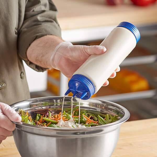 Vollrath Traex 3324-13 – Erogatore A Squeeze Trasparente 24 Oz – Punta Tripla – Lavabile In Lavastoviglie