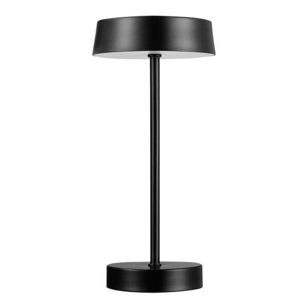 Globe 12" Modern Matte Black Outdoor Battery-Powered LED Table Lamp - 120V, 1.5W