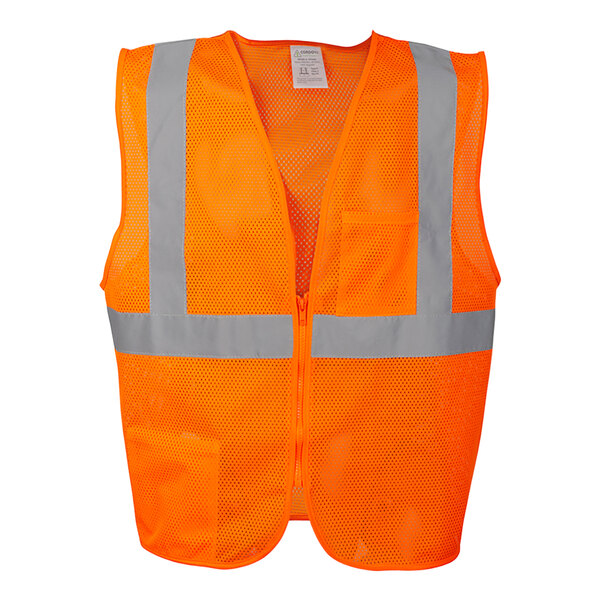 Cordova Orange Type R Class II High Visibility Mesh Safety Vest - Extra Large