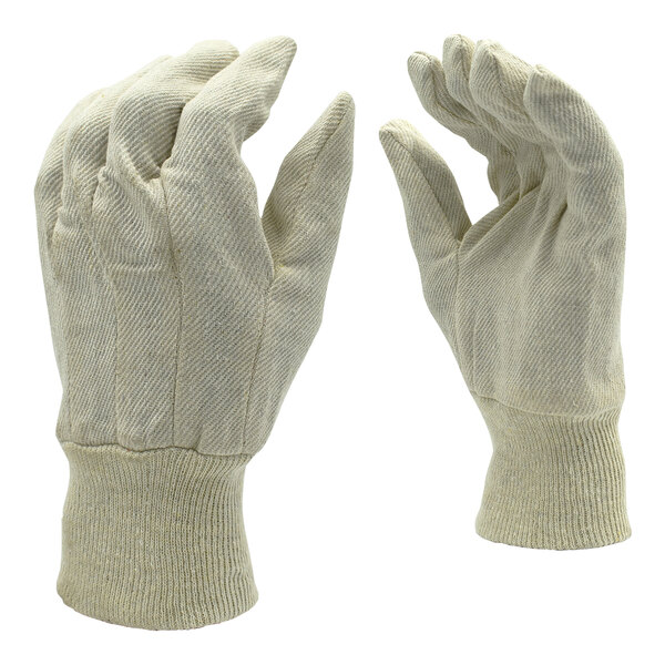 Cordova Men's Premium Cotton Canvas Work Gloves - Large - 12/Pack