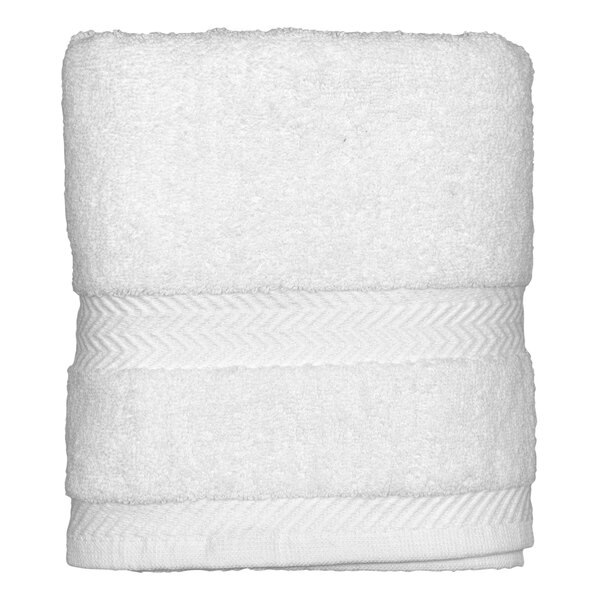 Garnier-Thiebaut Sirocco 20" x 32" White 100% Combed Terry Cotton Hand Towel 7.5 lb. - 42/Case
