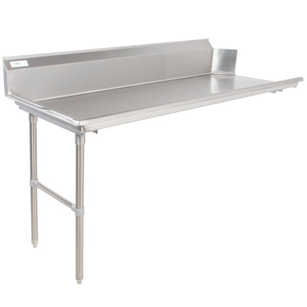 Regency 16 Gauge 7' Clean Dish Table Right Drainboard