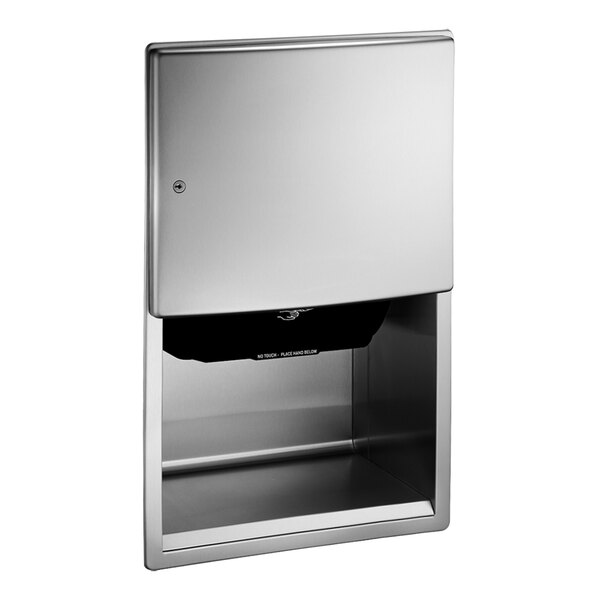 American Specialties, Inc. Roval 10-204523A Recessed Battery-Operated Automatic Roll Paper Towel Dispenser