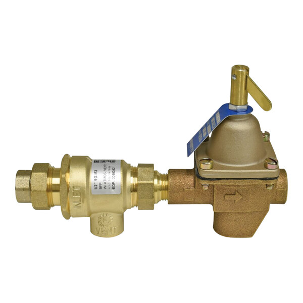 Watts 0386463 B911T-M3 1/2" Union FNPT x FNPT Combination Fill Valve and Backflow Preventer