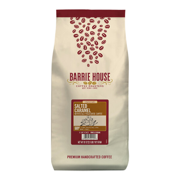 Barrie House Salted Caramel Flavored Whole Bean Coffee 2 lb.
