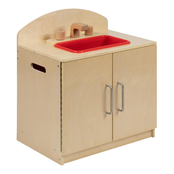Flash Furniture Hercules 20" x 24 1/2" Wooden Children's Play Kitchen Sink