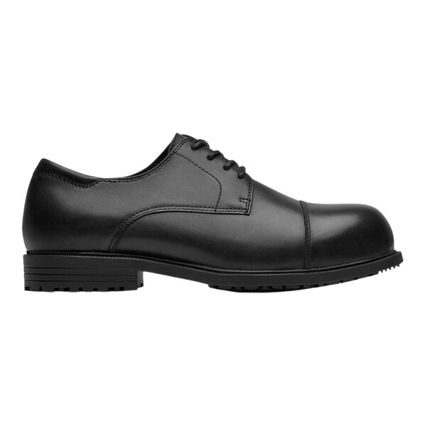 Shoes For Crews 72229 Senator Men's Size 8 Medium Width Black Water-Resistant Composite Toe Non-Slip Dress Shoe