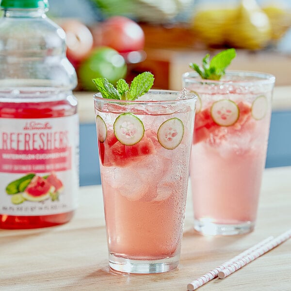 Dr. Smoothie Refreshers Watermelon Cucumber Mint Refresher Beverage 1:1 Concentrate 46 fl. oz.