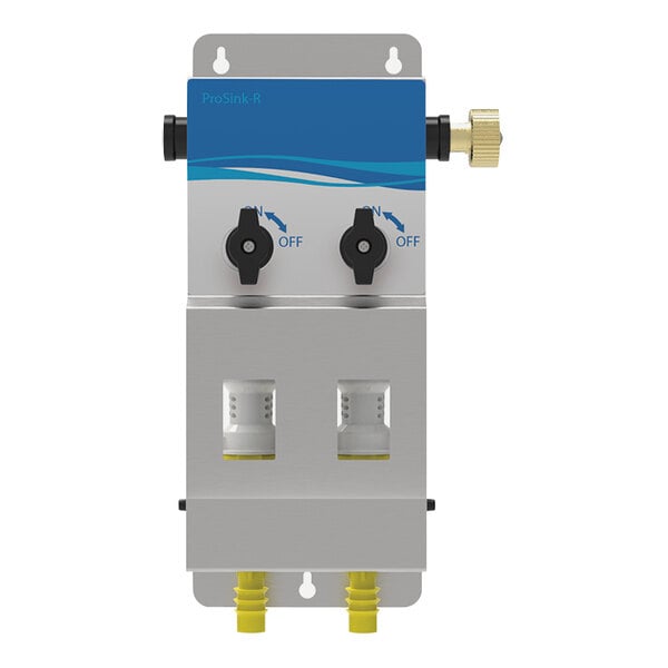 Seko ProSink PSK2F16UN000 2-Product Wall-Mount Venturi Chemical Dispenser with Flex Gap Backflow Prevention - 4 GPM