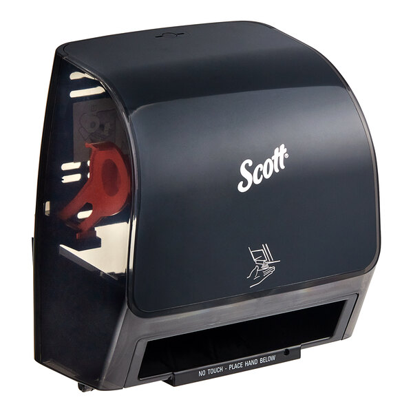 Scott® Slimroll 47196 White / Black Wall Mount Automatic Paper Towel
