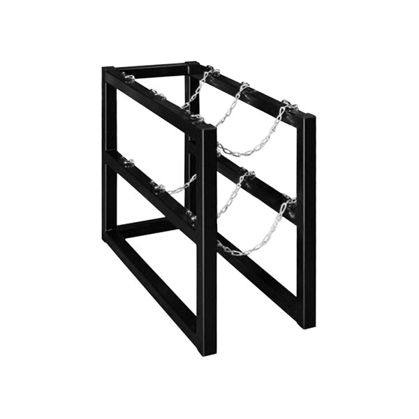 Justrite 16" x 38" x 30" Gas Cylinder Barricade Rack for 3 Vertical Cylinders 35090