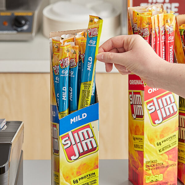 Slim Jim Mild Meat Stick 0.97 oz. - 144/Case