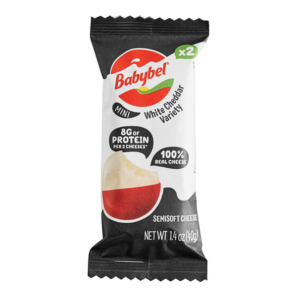 Babybel White Cheddar Mini Cheese 2Count Pack 20/Case