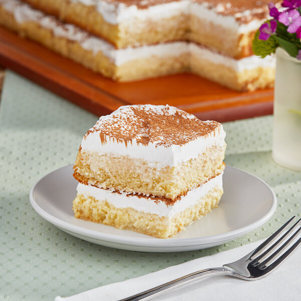Rich's Vanilla Pre-Soaked Sponge Cake 1/4 Sheet - 8/Case