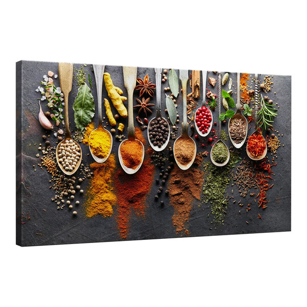 Elephant Stock Choice of Spices Canvas Wall Art
