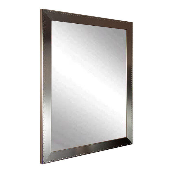 BrandtWorks Embossed Silver Finish Mirror