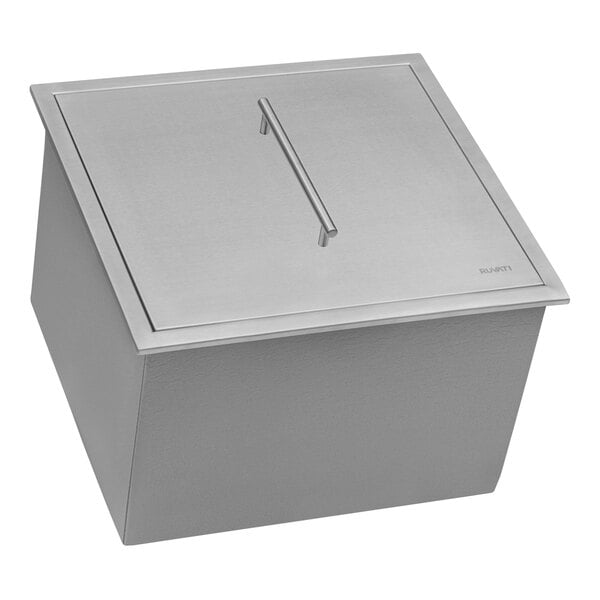 Ruvati RVQ6221 Merino 21" x 20" Stainless Steel Insulated Outdoor Drop-In Ice Chest Sink