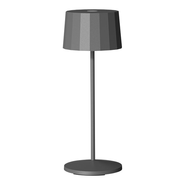 Lampa Octa 11 1/4" Gray Rechargeable Table Lamp