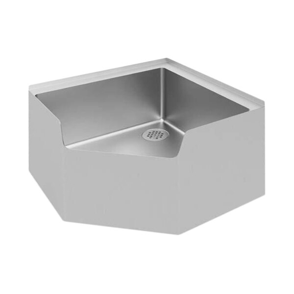 Advance Tabco 9-OP-44-CDF 26 1/2" x 26 1/2" x 12" Mop Sink with Drop Front