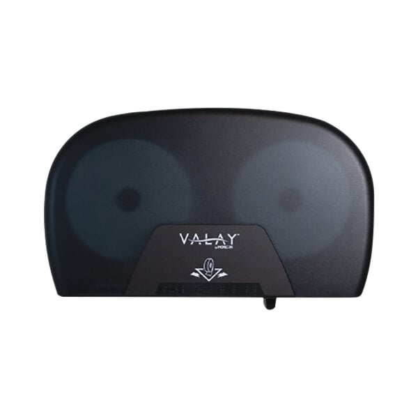 Morcon Valay VT1006 Black Double Roll Small Core Toilet Paper Dispenser