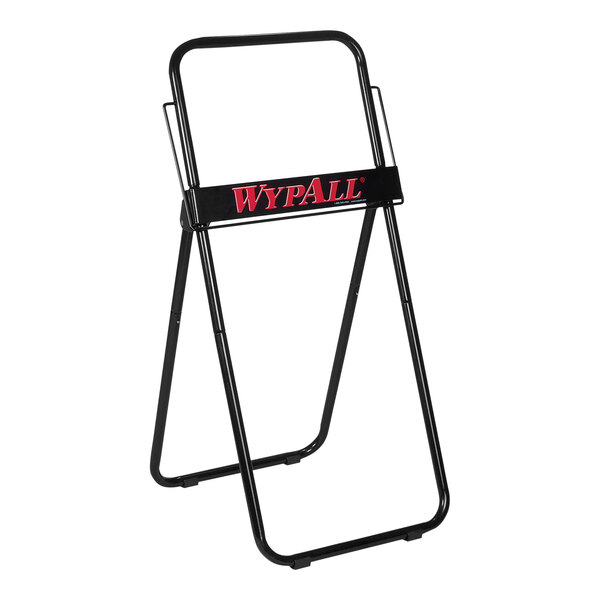 WypAll® Black Metal Portable Floor-Mounted Jumbo Roll Wiper Dispenser 80596