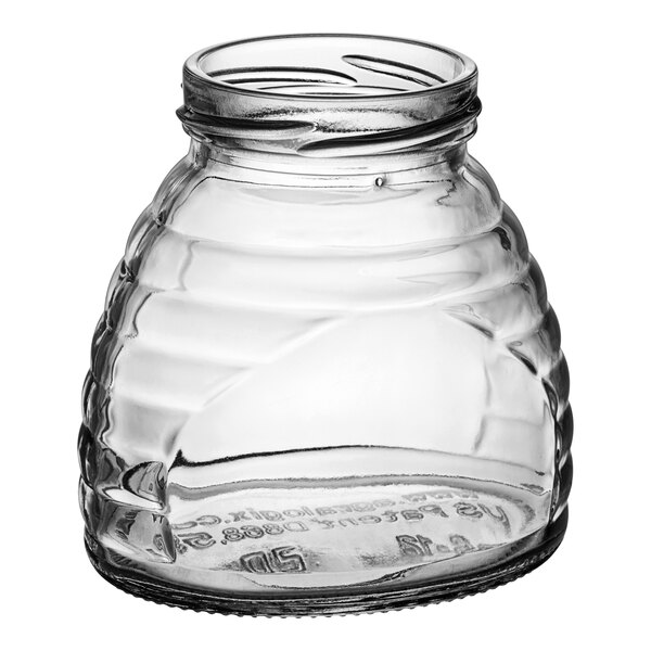 8.5 oz. (12 oz. Honey Weight) Glass Skep (Hive) Jar 12/Case