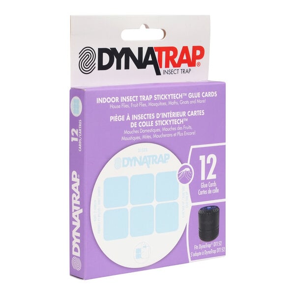 DynaTrap StickyTech 21523 Glue Card for Indoor Flying Insect Trap - 12/Pack