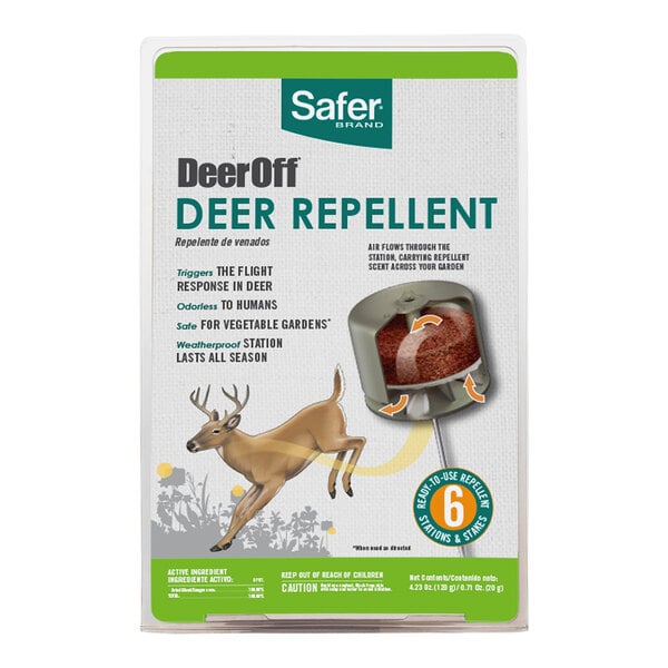 Safer DeerOff 5962 Deer Repelling Station - 6/Pack