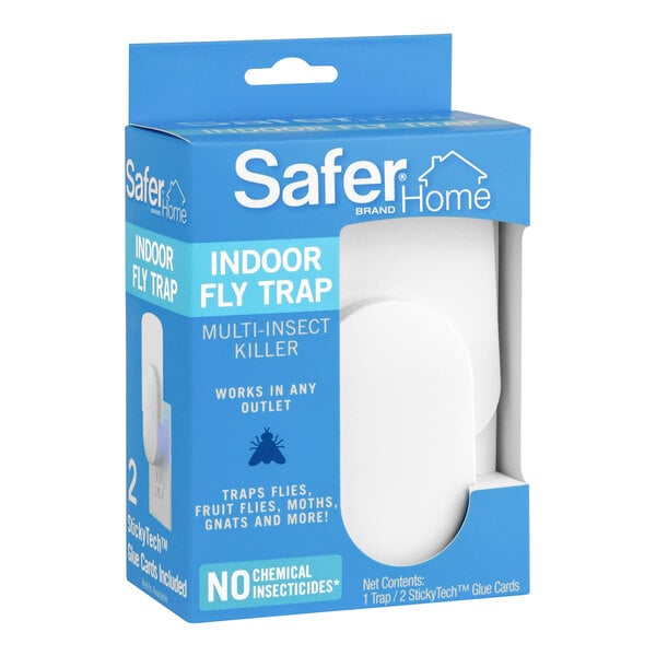 Safer Home SH502 Indoor Plug-In Flying Insect Trap with StickyTech Glue Cards