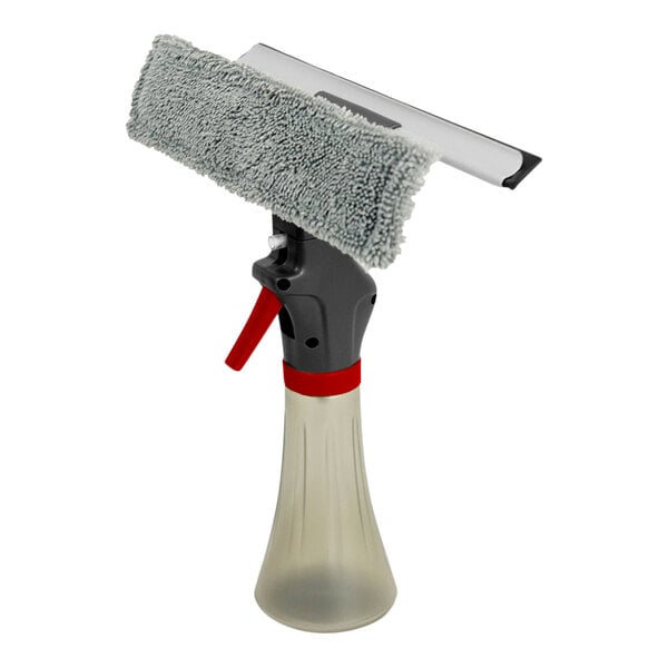 Libman 1067 3-in-1 Window Squeegee with Spray Bottle and Microfiber Scrubber - 4/Case
