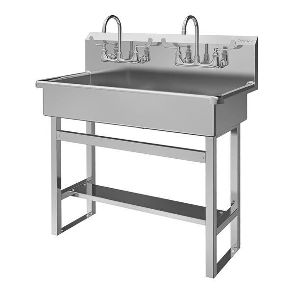 SaniLav 54FFL 40" x 20" FloorMounted MultiStation Hand Sink with (2