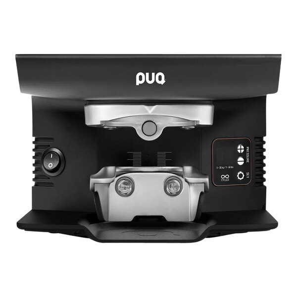 PUQpress M6 Black Automatic Espresso Tamper - 110-240V