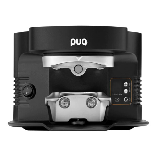PUQpress M5 Black Automatic Espresso Tamper - 110-240V