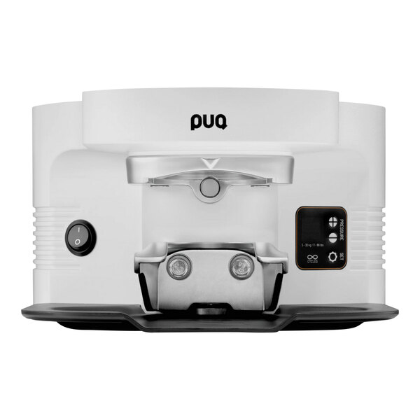 PUQpress M5 White Automatic Espresso Tamper - 110-240V