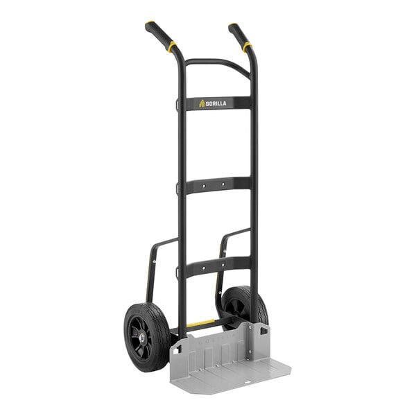 Gorilla 1,000 lb. Steel Hand Truck with (2) 10" Rubber Wheels GHH-10