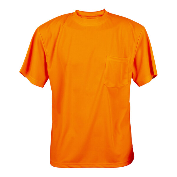 Cordova Cor-Brite Hi-Vis Orange Mesh Short Sleeve Safety Shirt - 3X