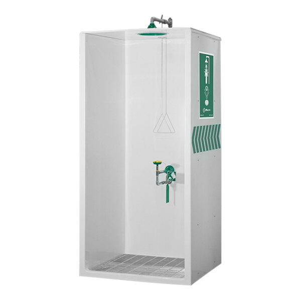 Haws Axion MSR 8605WC Booth-Enclosed Emergency Shower and Eye / Face Wash Station