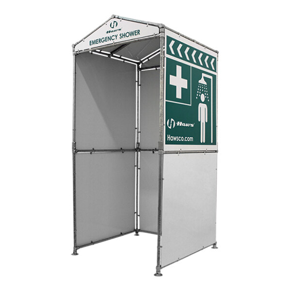 Haws 9035 Three-Sided Enclosure for Emergency Shower and Eye / Face Wash Stations