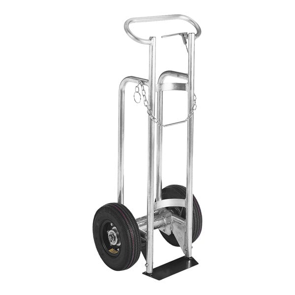 Valley Craft 600 lb. Single Cylinder Aluminum Hand Truck with Hand Brake F81238A9