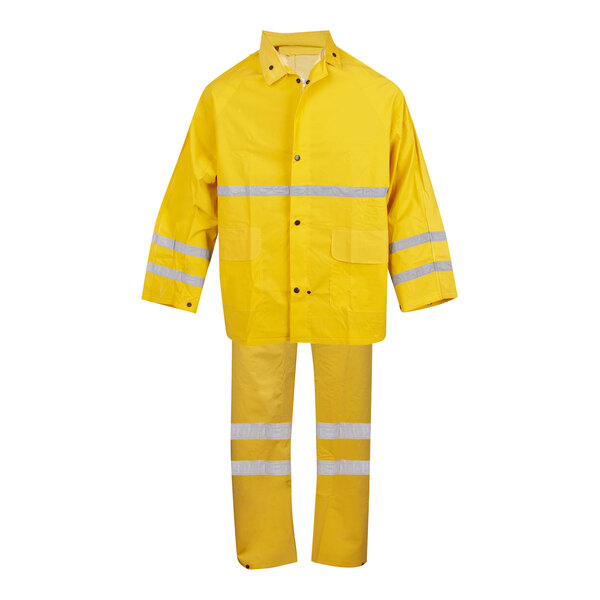 Cordova Riptide Hi-Vis Yellow 3-Piece PVC / Polyester Rainsuit