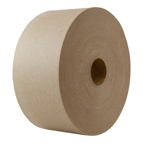 IPG Central 260e+ 2 13/16" x 450' Medium-Duty 50% Recycled Natural Kraft Reinforced Water-Activated Tape K7450E - 10/Case