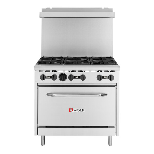 Wolf WX366BN WX Series Natural Gas 36" Manual Range with 6 Burners and Standard Oven 198,000 BTU