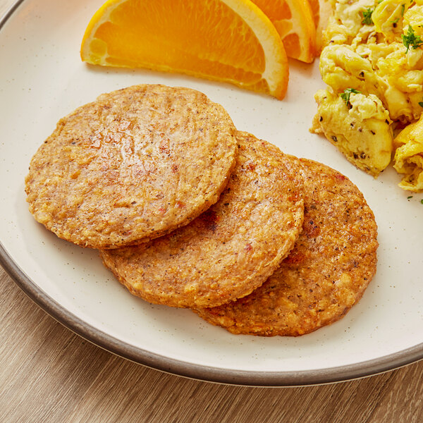Tindle Plant-Based Vegan Breakfast Sausage Patty 2 lb. - 4/Case
