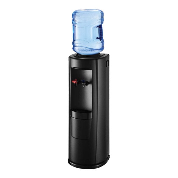 Oasis 507232 5 Gallon Gibraltar Black Hot / Cold Top Load Water Cooler