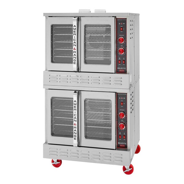 American Range MSD-2HE Majestic Double Deck Natural Gas Convection Oven - 120,000 BTU