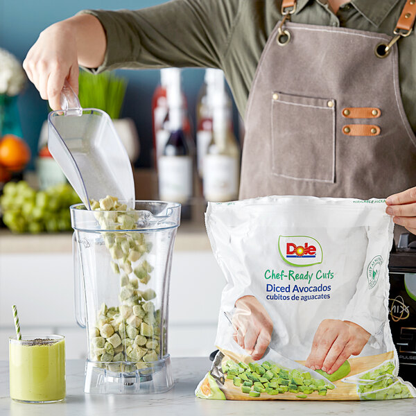 Dole Chef-Ready Cuts IQF Diced Avocado 5 lb. - 2/Case