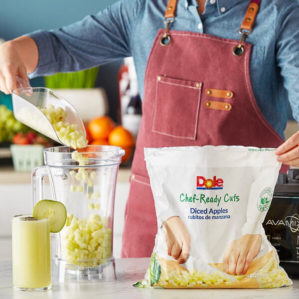 Dole ChefReady Cuts IQF Diced Apples 5 lb. 2/Case