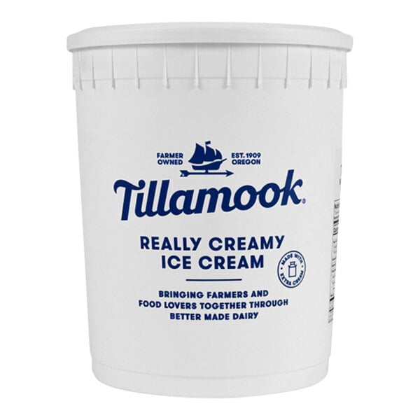 Tillamook Chocolate Chip Cookie Dough Premium Ice Cream with 13.5% Butterfat 3 Gallon