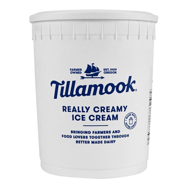 Tillamook Cookies and Cream Premium Ice Cream with 13.5% Butterfat 3 Gallon
